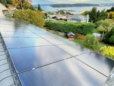 Top View of Solar Panel