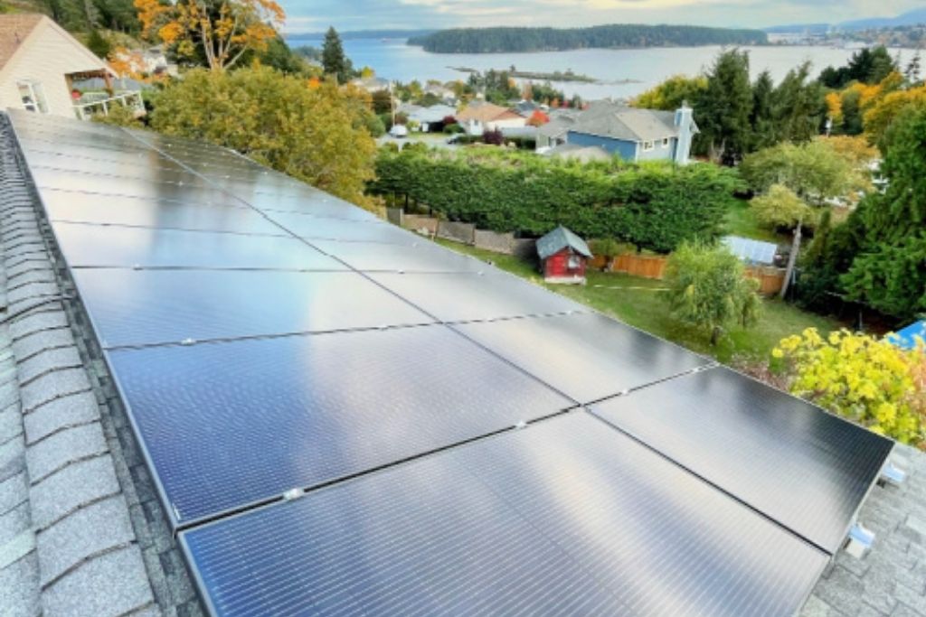 Top View of Solar Panel